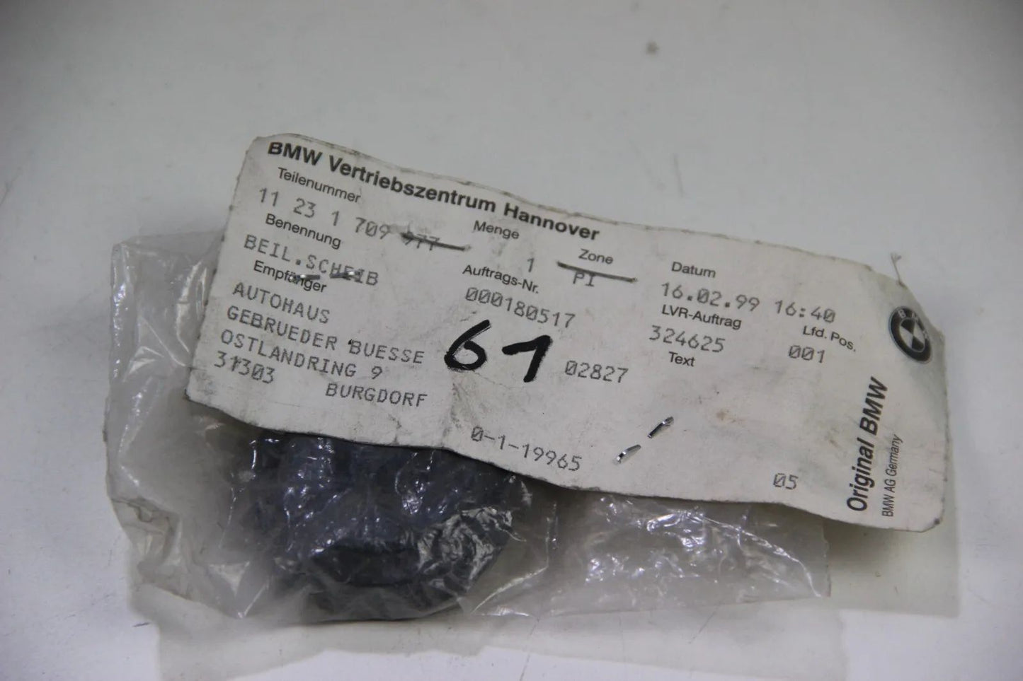 NEU BMW Original E30 E36 E46 E34 Beilegscheibe 11231709977 Unterlegscheibe