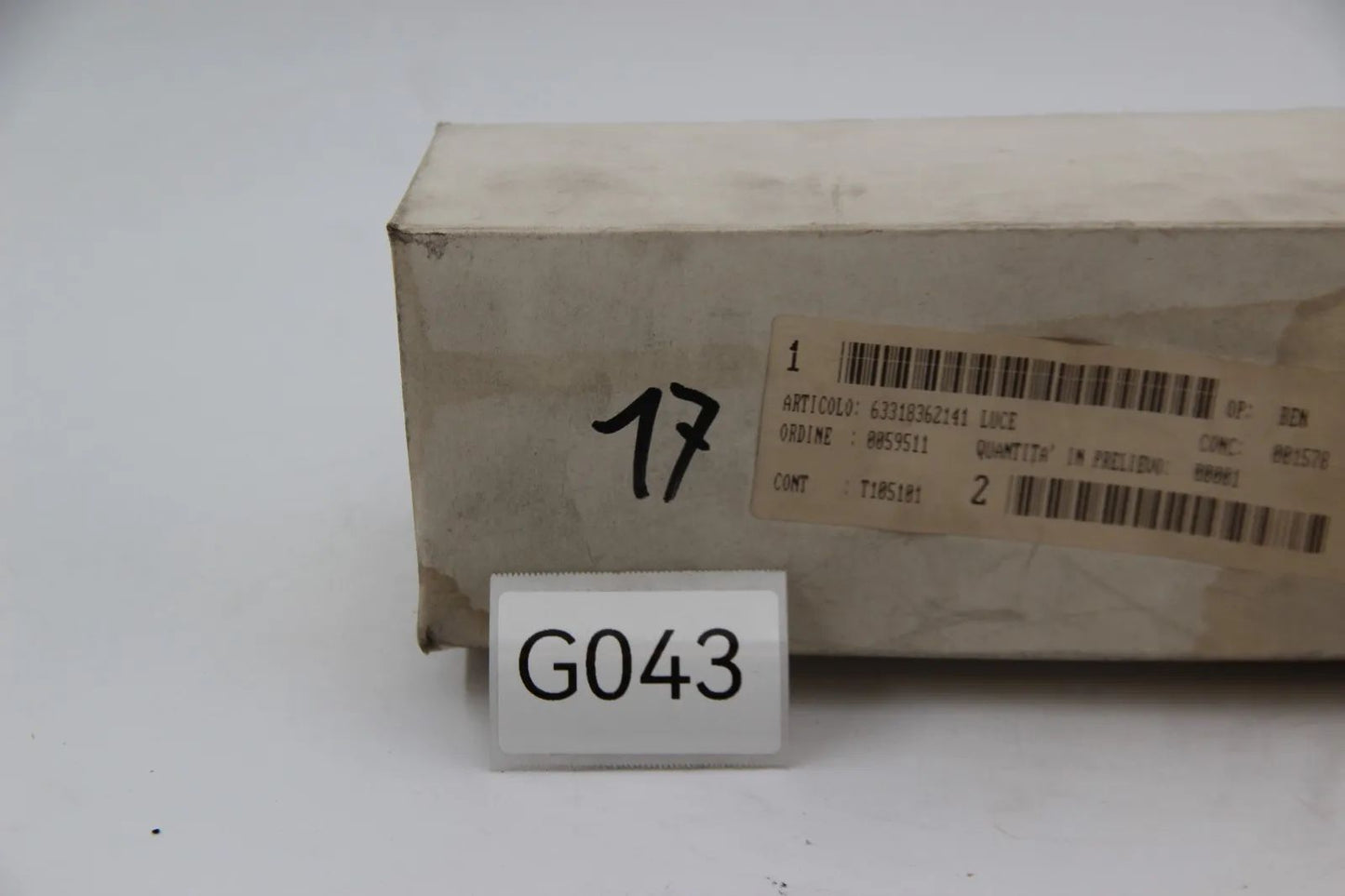 BMW E36 Coupe Limousine Touring Innenleuchte Hellgrau NOS Lamp 63318362141 Neu