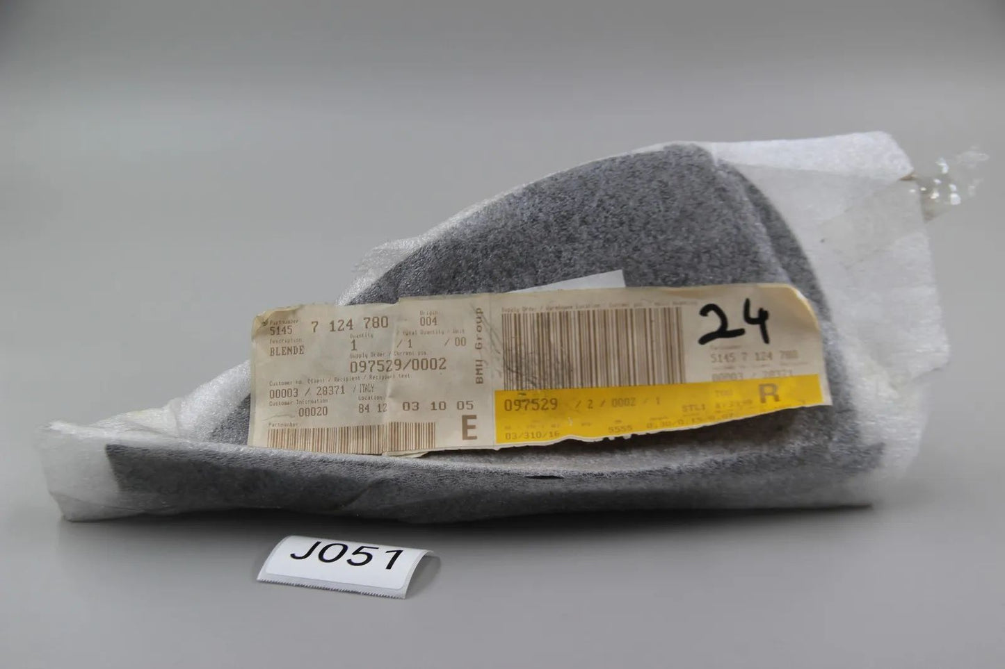 Original BMW E87 1er Blende Instrumententafel rechts Schwarz NOS 51457124780