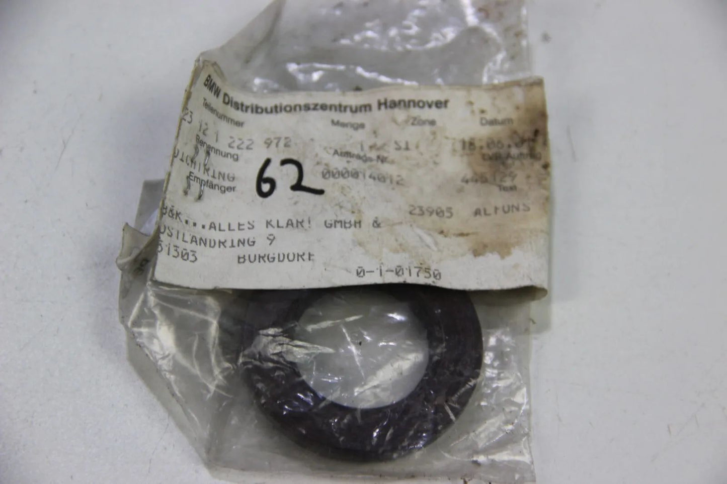 NEU BMW Original E36 E34 Z3 Dichtring Simmering NOS 23121222972 Seal