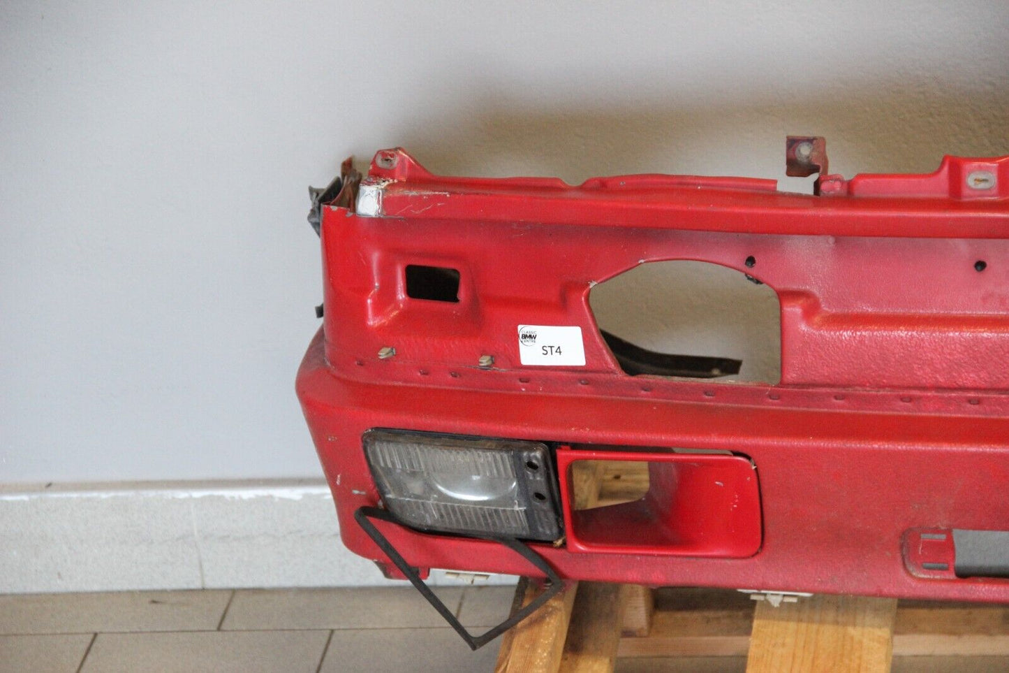 Original BMW E30 87-94 Frontblech Frontschürze NFL Brilliantrot 41331961229 3er