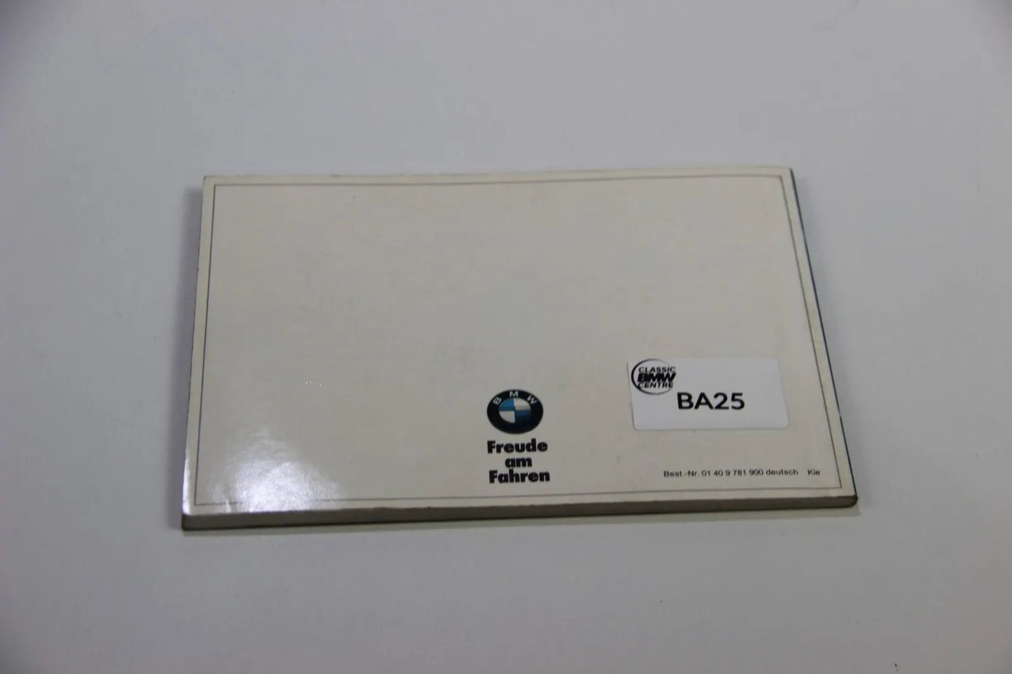 Original BMW E32 730i - 750i Betriebsanleitung 01409781900 Bedienungsanleitung 5