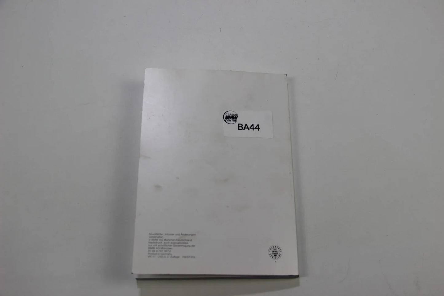 Original BMW Service Stationen Europa 1997/1998 01999787367