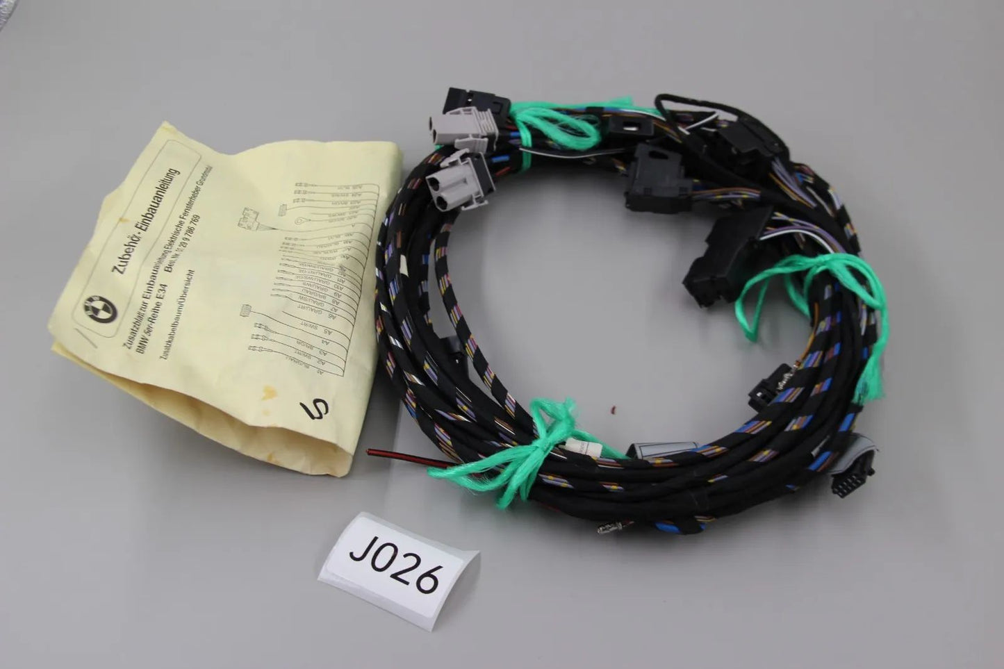 Original BMW E34 5er Kabelsatz elektrischer Fensterheber NOS 61129401848