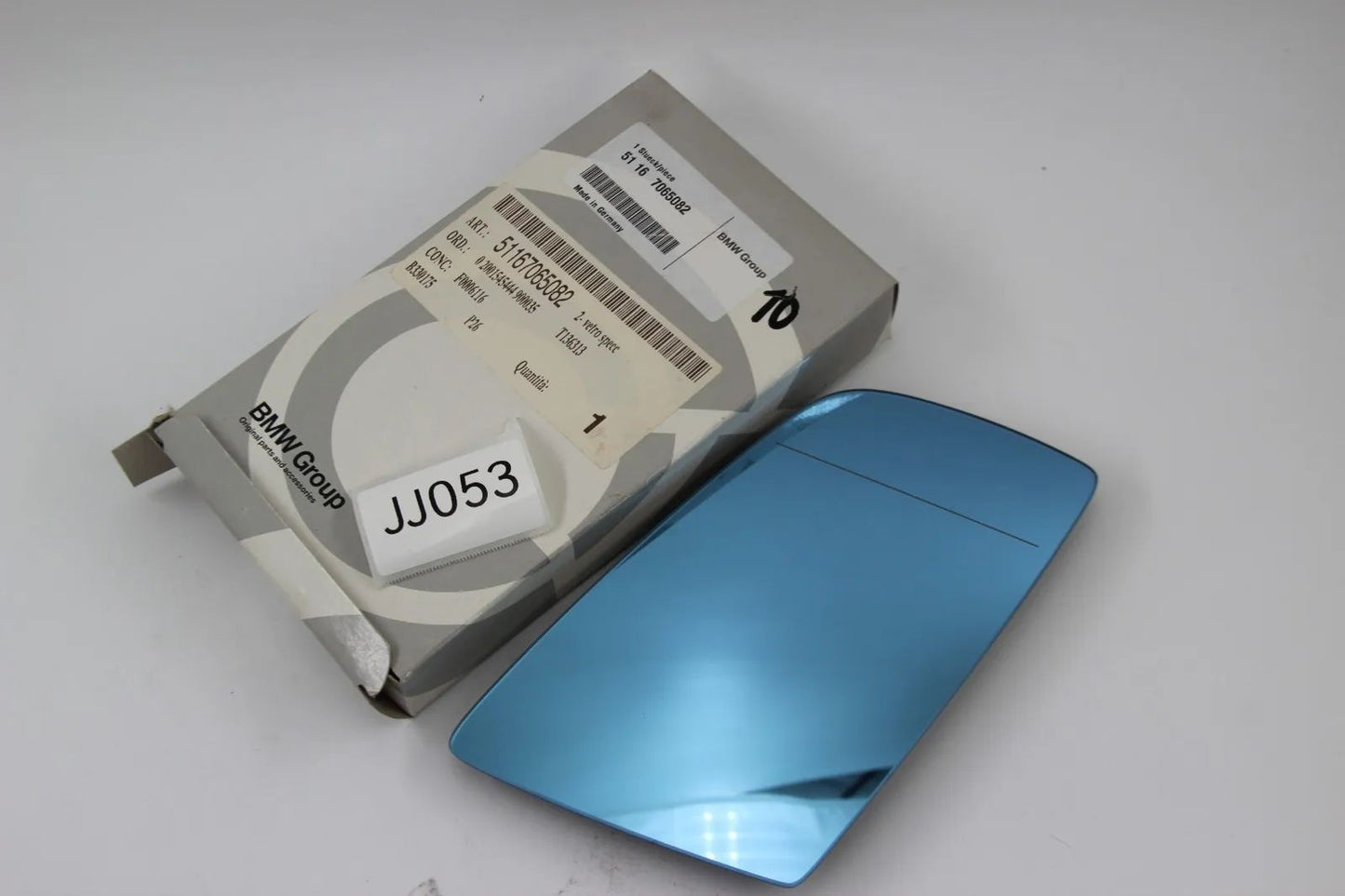 Orig BMW E60 E61 E63 E64 Spiegelglas beheizt Weitwinkel rechts NOS 51167065082