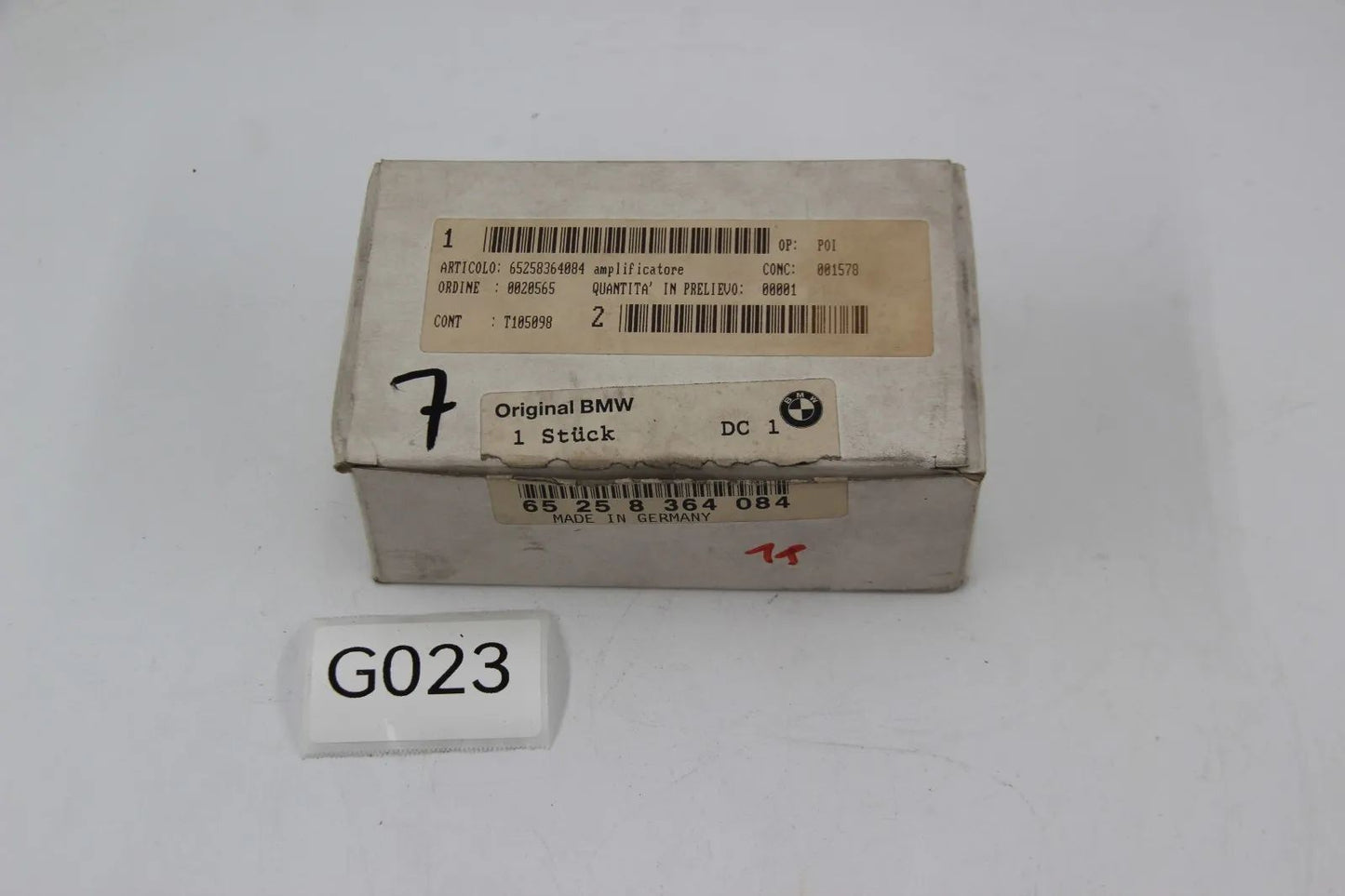 BMW E39 520i-540i 5er Verstärker Sperrkreis 433MHZ New Old Stock 65258364084 Neu