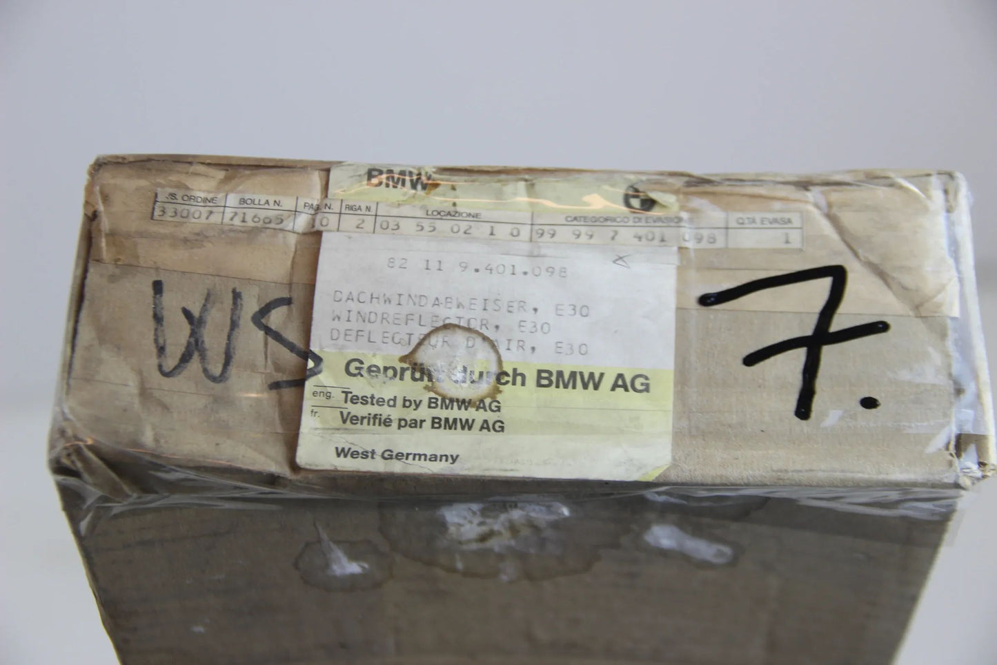 Original BMW E30 3er 316i-325i M3 Windschutz Schiebedach NOS 99997401098