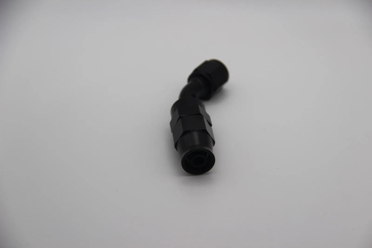 AN6 Alu Fitting 45 Grad NEU Dash6 Winkel schwarz Verbinder AN-6