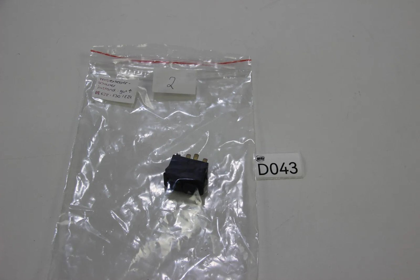 Original BMW E30 E24 E28 E23 Elektrisch Fensterheber Schalter 61311381205