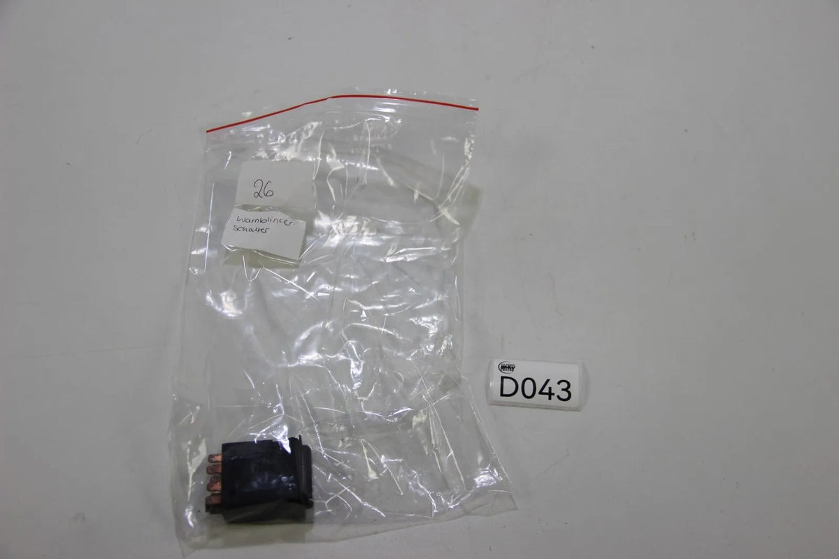 Original BMW E30 E24 E28 E23 Warnblinkleuchte Schalter/ Gefahrenhinweis