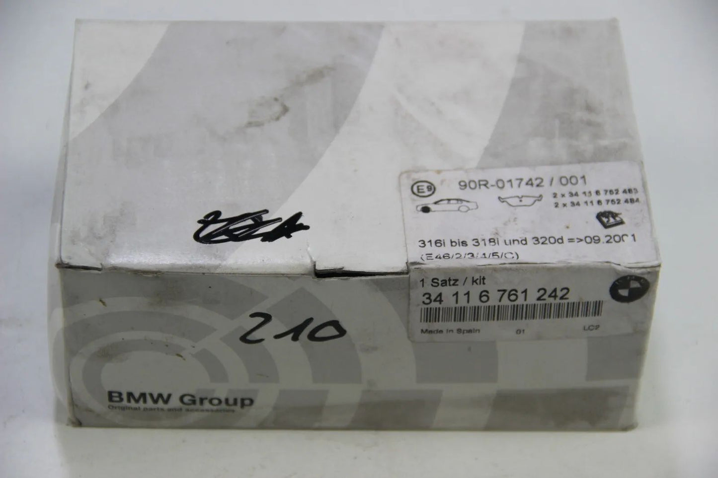 NEU Original BMW E36 316i-328i E46 316i-320i E85 Z3 Bremsbeläge NOS 34216761242
