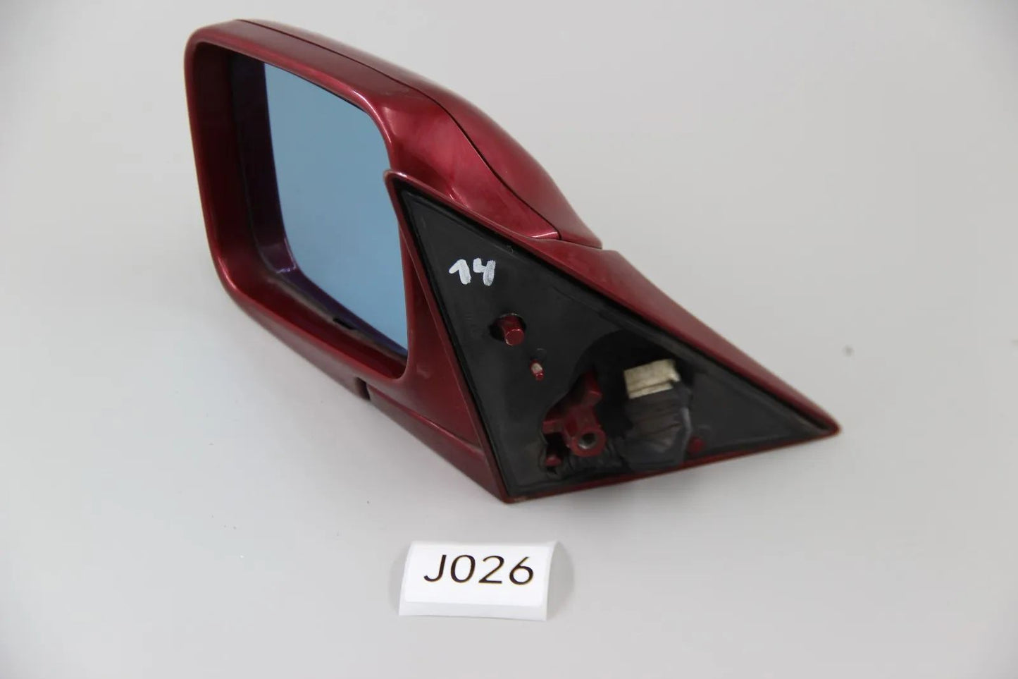 Original BMW E34 5er Aussenspiegel Spiegel elektrisch mit Glas links Rot