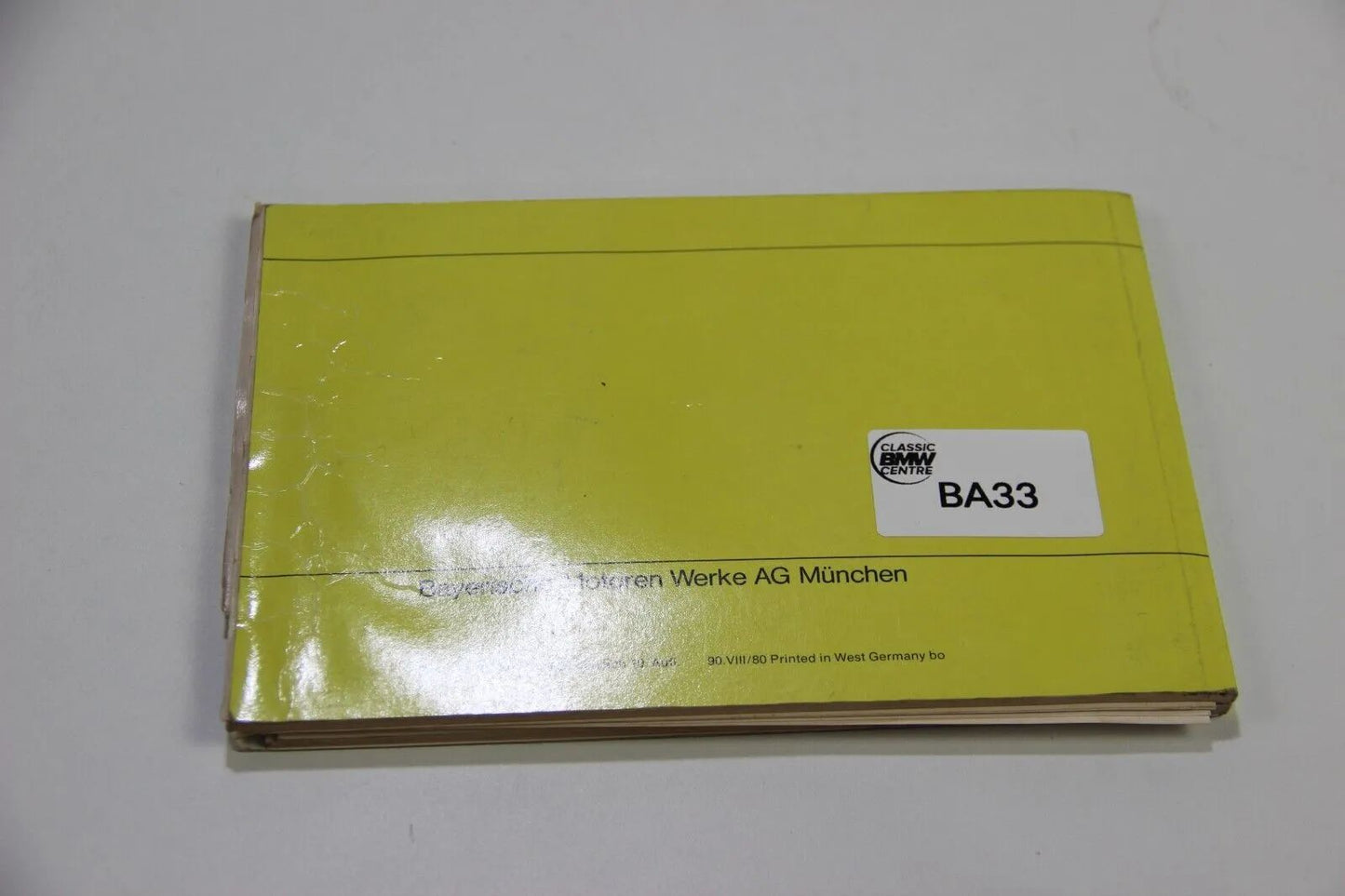 Original BMW E21 316 - 325 Betriebsanleitung 01409760630 Bedienungsanleitung 3er