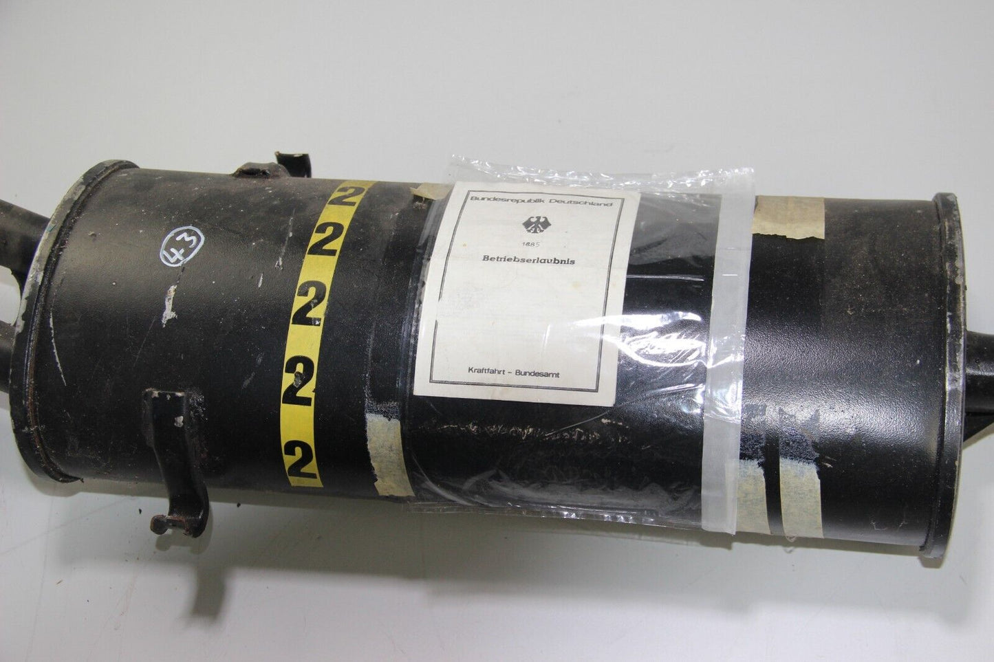 Original BMW NEU E21 Sport Schall Dämpfer mit EWG Bosi mit ABE Typ 1885