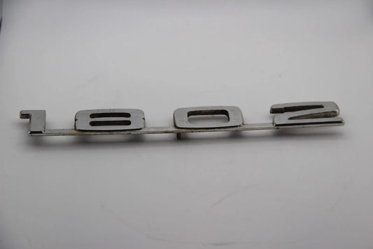 Original BMW E10 E6 1802 Modellbezeichnung Emblem Badge Schriftzug Typenschild