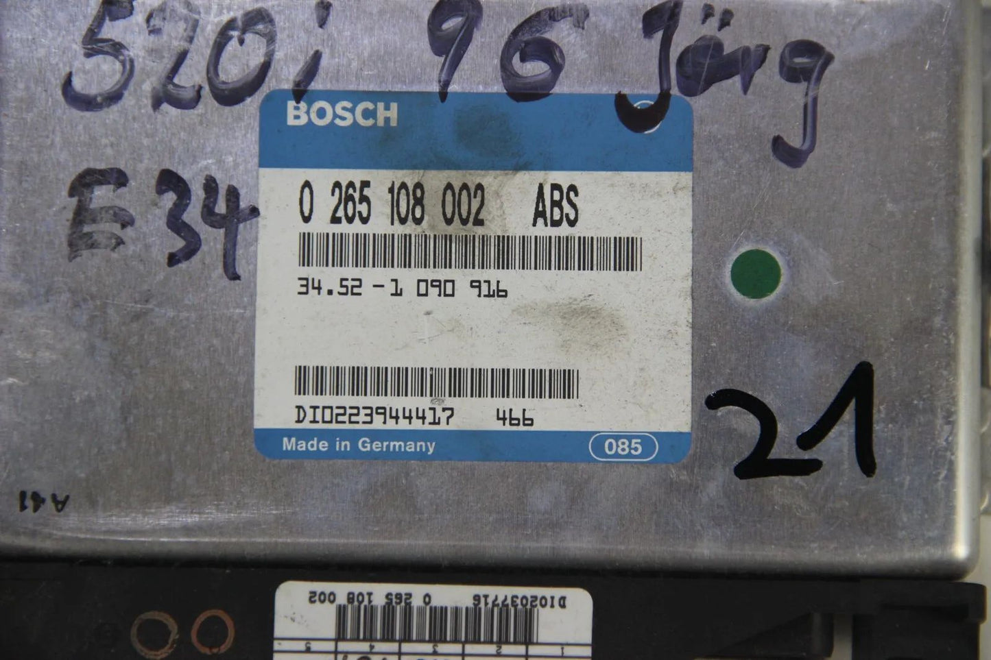 Original BMW E34 5er ABS Steuergerät ACU 0265108002 ABS Controller Steuerung
