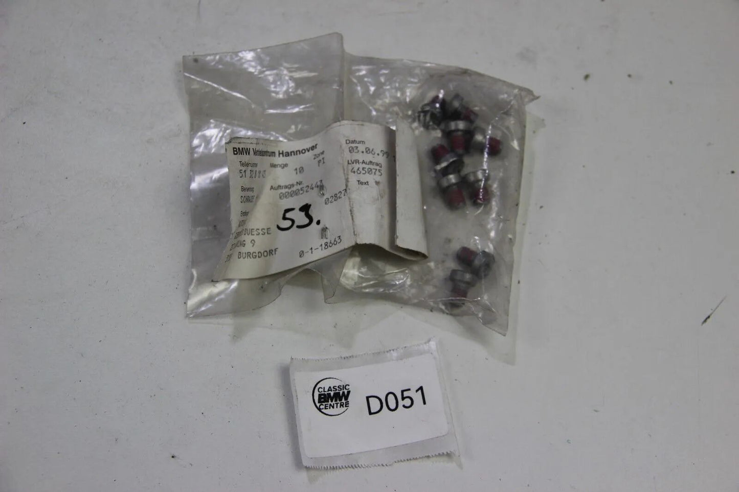 NEU Original BMW E34 Schrauben Zylinderschrauben 51328181425 5er OEM