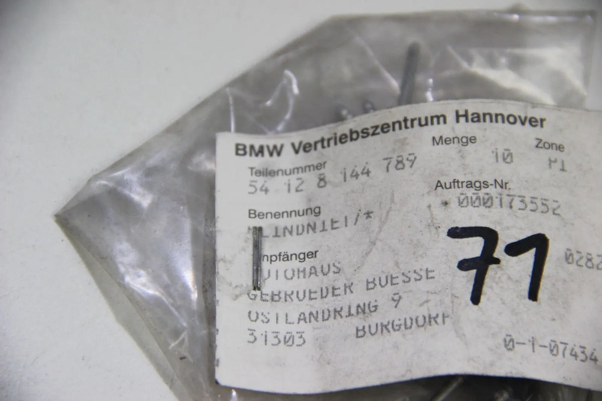 NEU Original BMW E36 E46 E34 E32 E38 Blindniet 8x 54128144789 Niete Rivet