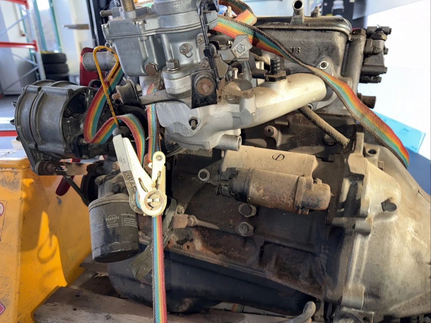 BMW E10 1502 02 M10b16 Motor Engine Getriebe