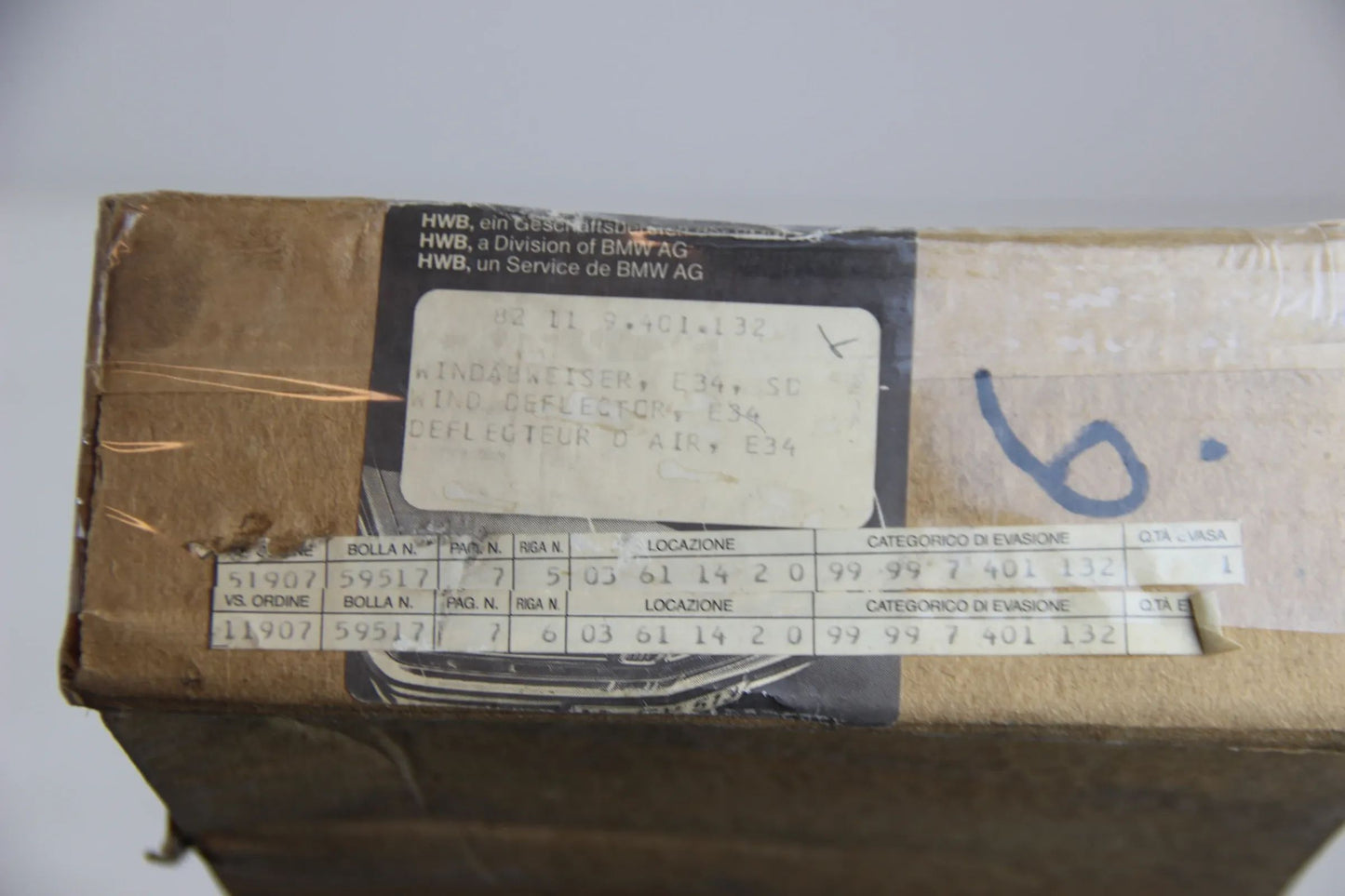 Original BMW E34 5er 518i-540i M5 Windschutz Schiebedach NOS 99997401132