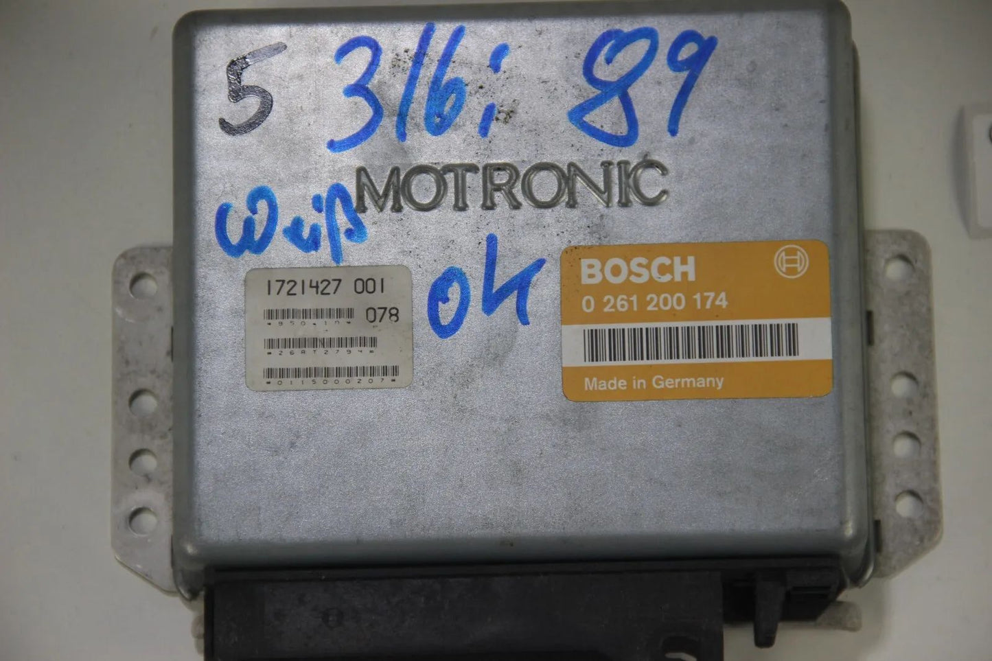 Original BMW E30 316i M40b16 Motorsteuergerät ECU 0261200174 Motor Steuerung DME