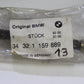 Original BMW E24 E28 5er 6er  Bremsschlauch Bremsleitung Brake Line 34321159889