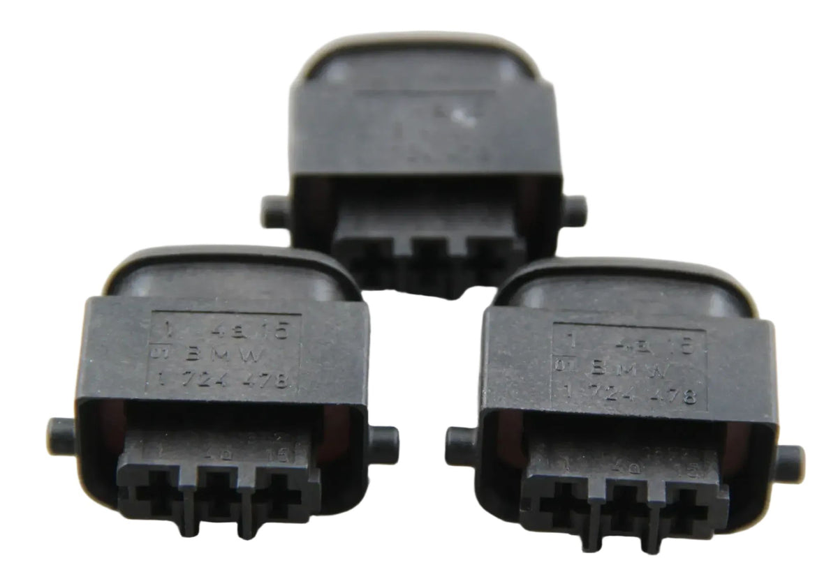 Original BMW E30 E36 E46 E34 E39 E32 E38 3x Steckergehäuse 3 POL. 12521724478