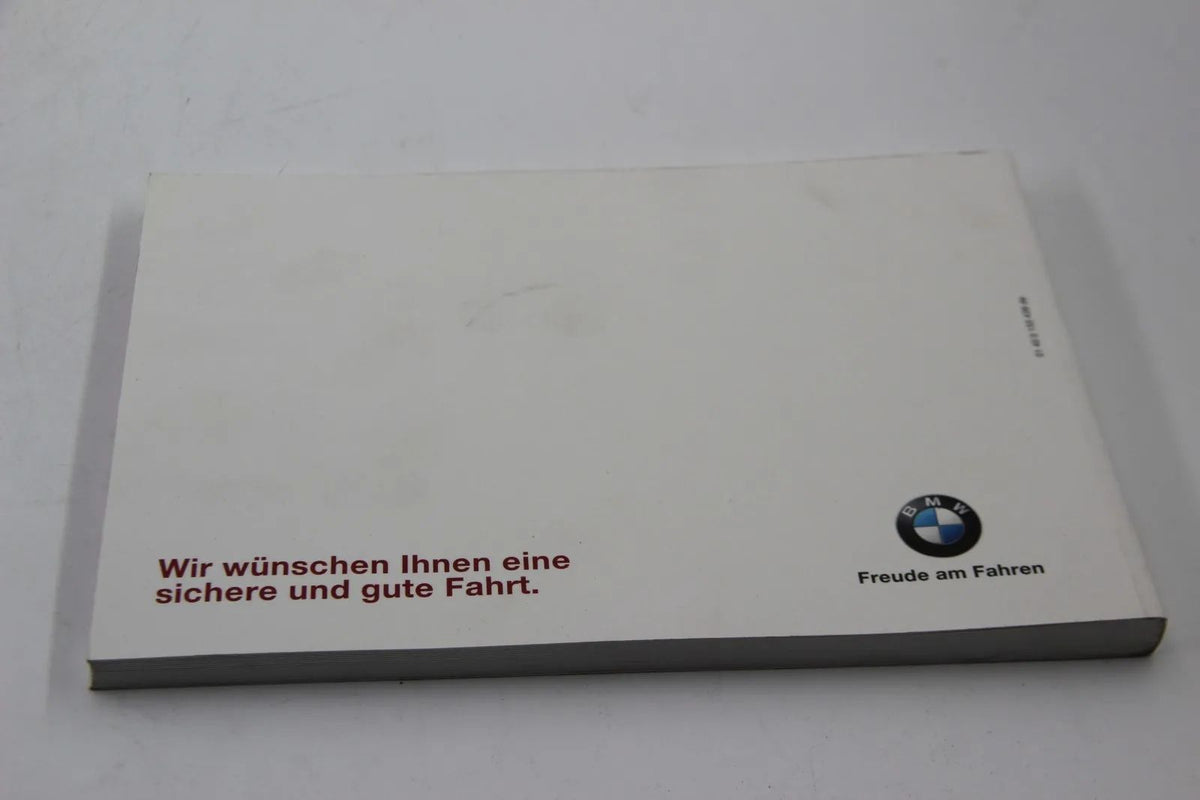 BMW Betriebsanleitung E46/4 3er Limousine, 09/00 -08/01 DE, MJ 2001 1400155436