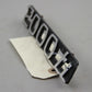 Original BMW E10 2002ti Schriftzug Kühlergrill vorn links Emblem "2000ti"