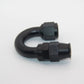 AN10 Alu Fitting 180 Grad NEU Dash10 Winkel schwarz Verbinder AN-10