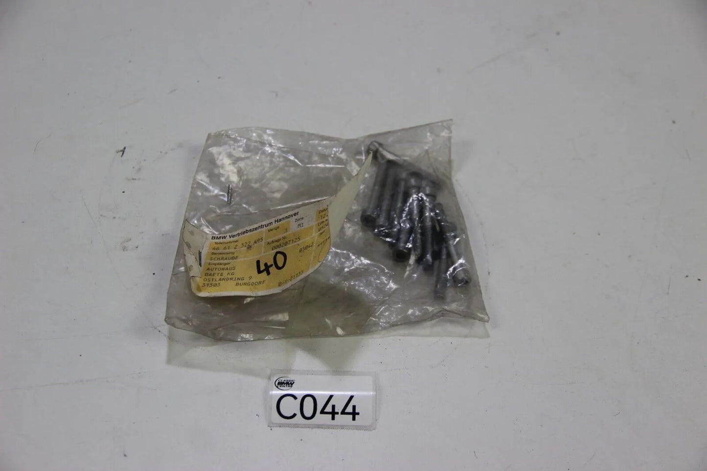 Original BMW Motorrad 10x Schraube Zylinderschrauben M6x45 46612322495