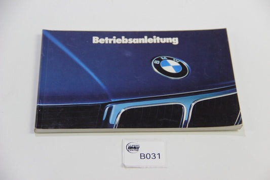 Original BMW E34 520i - 535i Betriebsanleitung 01409780730 Bedienungsanleitung 5