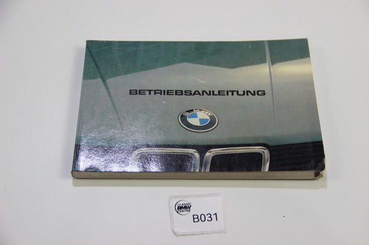 Original BMW E28 518 - 528 Betriebsanleitung 01409699350 Bedienungsanleitung 5er