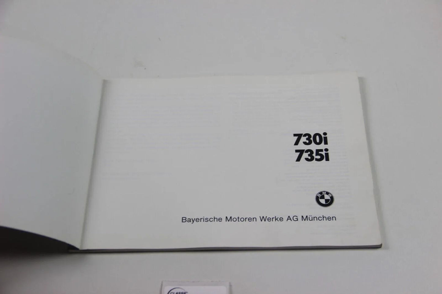 Original BMW E32 730i 735i Betriebsanleitung Bedienungsanleitung 01409780620