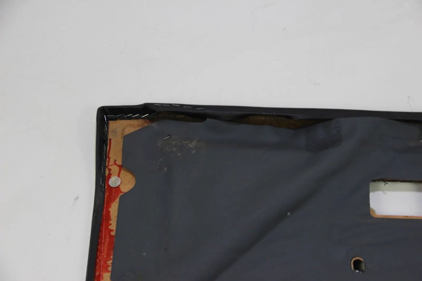 Original BMW E30 2-Türer Türpappe Türverkleidung rechts Leder schwarz Stoff