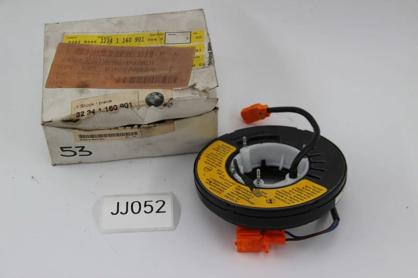 Original BMW E36 E34 E32 E31 Schleifring Lenkrad Airbag Fanfare NOS 32341160901