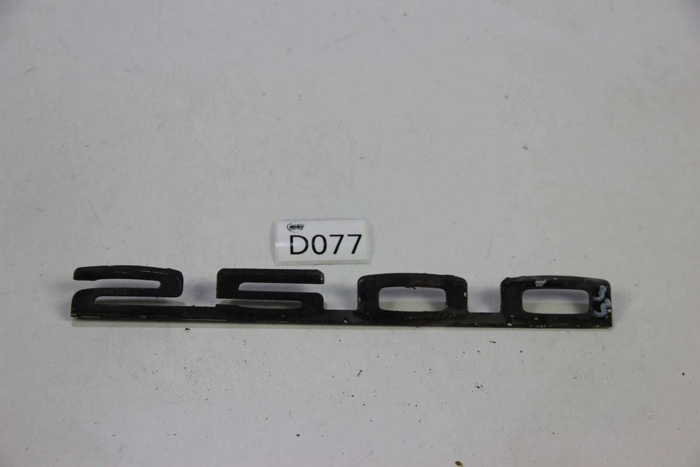 Original BMW E3 Modellbezeichnung Schriftzug Badge 2500 Schwarz Kofferraum