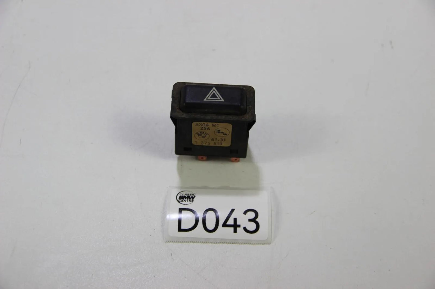 Original BMW E30 Warnblinkleuchte Schalter / Warnblink Anlage Switch 1375519