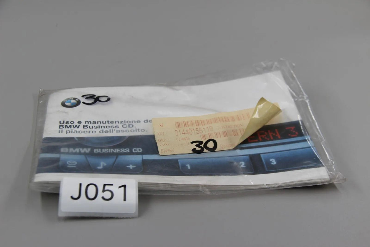 Original BMW E46 3er Bedienungsanleitung Radio "it" (CD43) NOS .01440155119