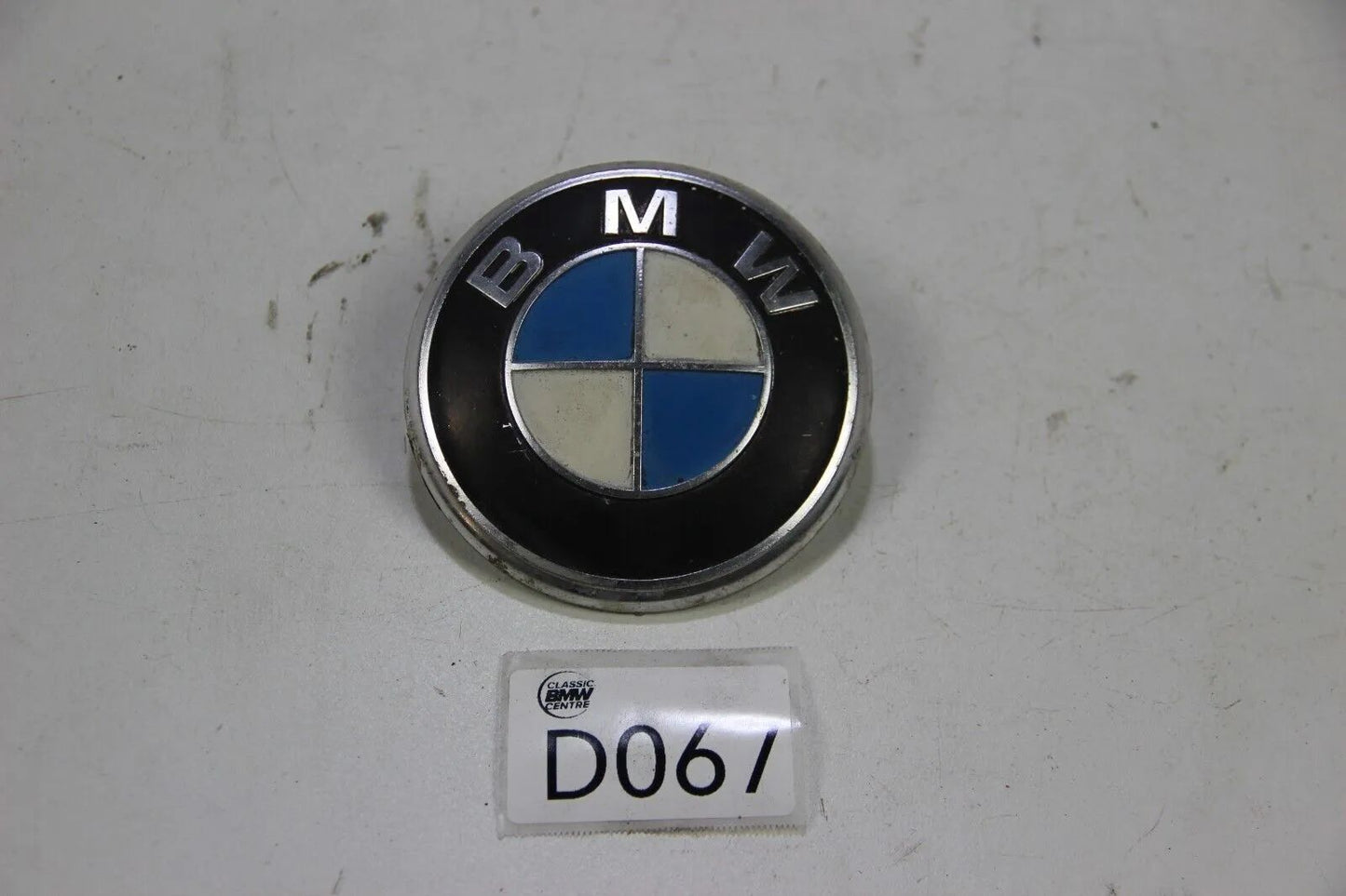 Original BMW E3 Plakette vorne Emblem 88mm Aluminium Badge OEM 00095808103