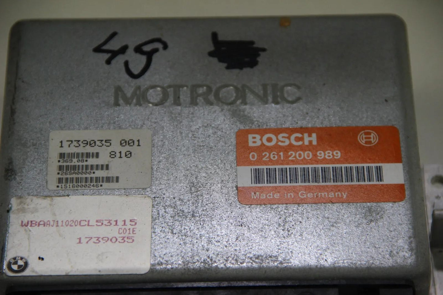 Original BMW E30 Motorsteuergerät 316i M40  0261200989 Bosch ECU 3er OEM
