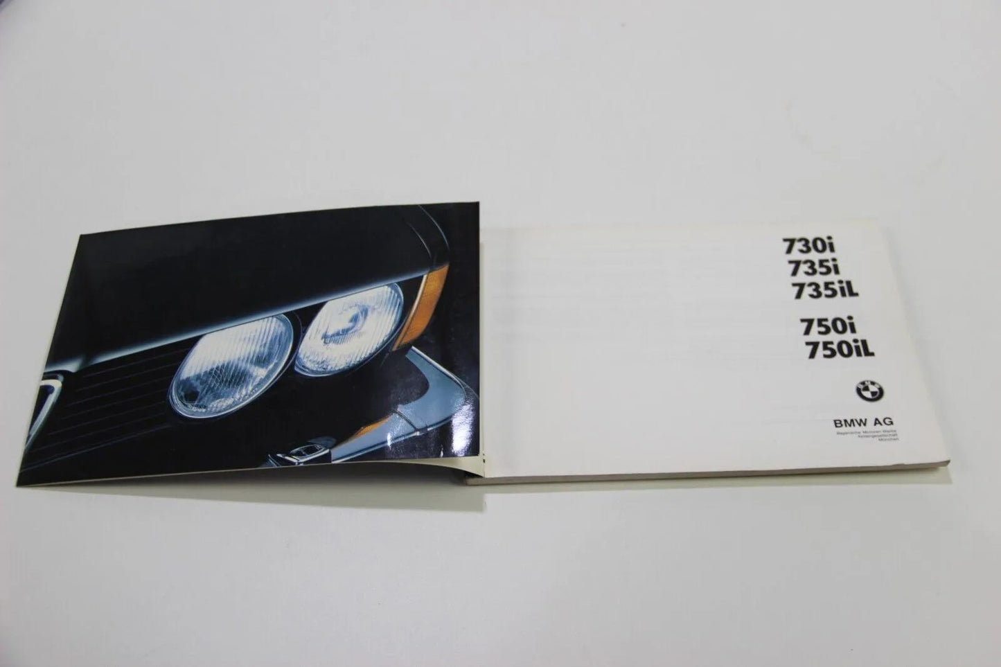 Original BMW E32 730i - 750i Betriebsanleitung 01409781900 Bedienungsanleitung 5