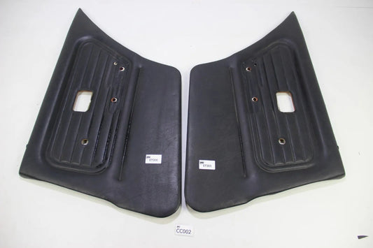 Original BMW E30 Limo Touring Türpappe Türverkleidung links rechts Leder schwarz