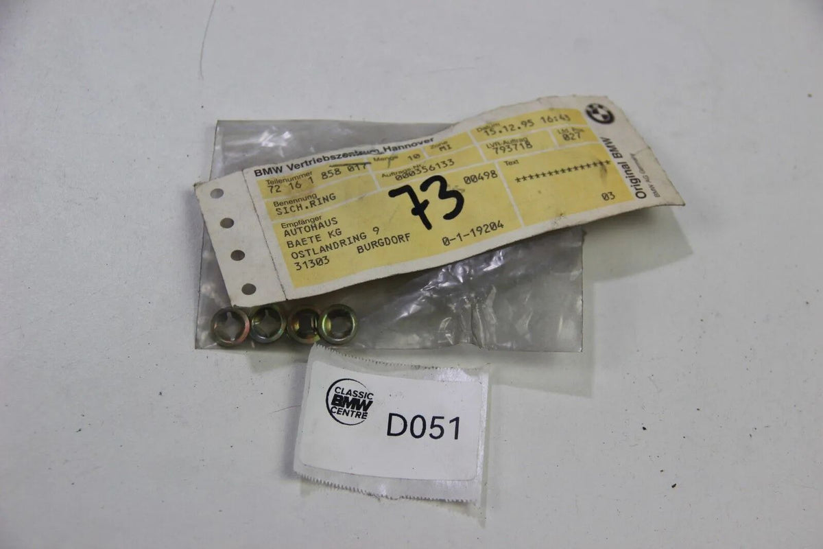NEU Original BMW E36 E34 E60 Sicherungsring 4x 72161858017 Safetyring 3er 5er