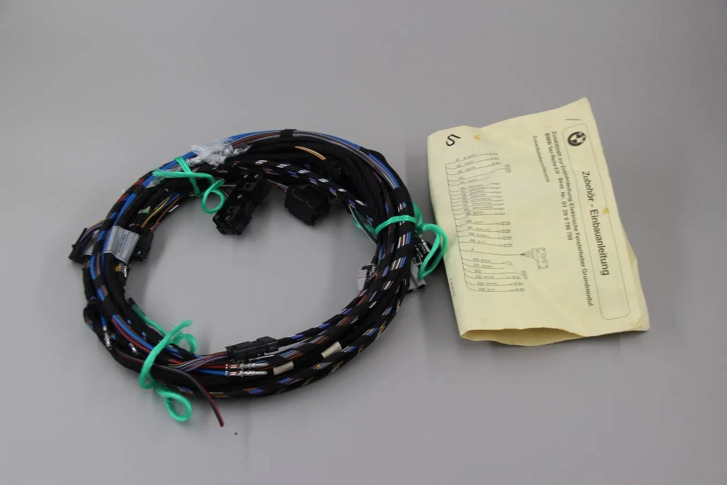 Original BMW E34 5er Kabelsatz elektrischer Fensterheber NOS 61129401848