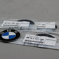 Original BMW E10 E3 E9 NK E12 4x Plakette mit Klebefolie D=60MM 36131181105