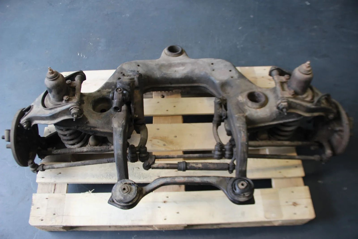 Original Mercedes 190SL Vorderachse Vorderachsträger Lenkgetriebe Komplett