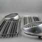 Original BMW E10 2002 ti tii Ziergitter links + rechts chrom +Blende schwarz 1808473 1808474 1817840