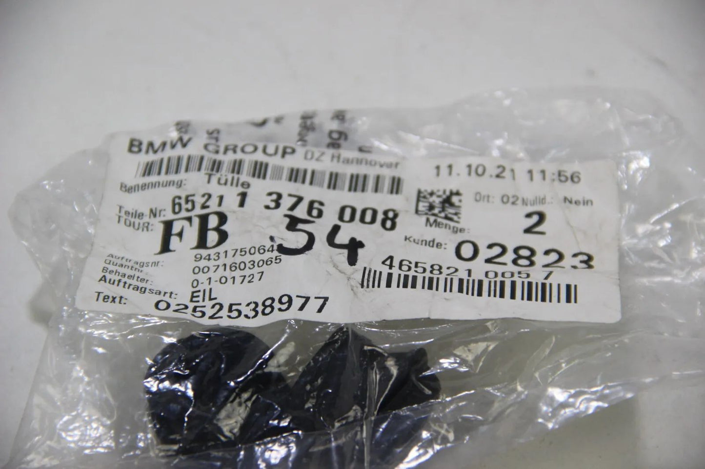 Original BMW 3er Serie E30 E36 2x Tülle Originalteil Sofortversand 65211376008