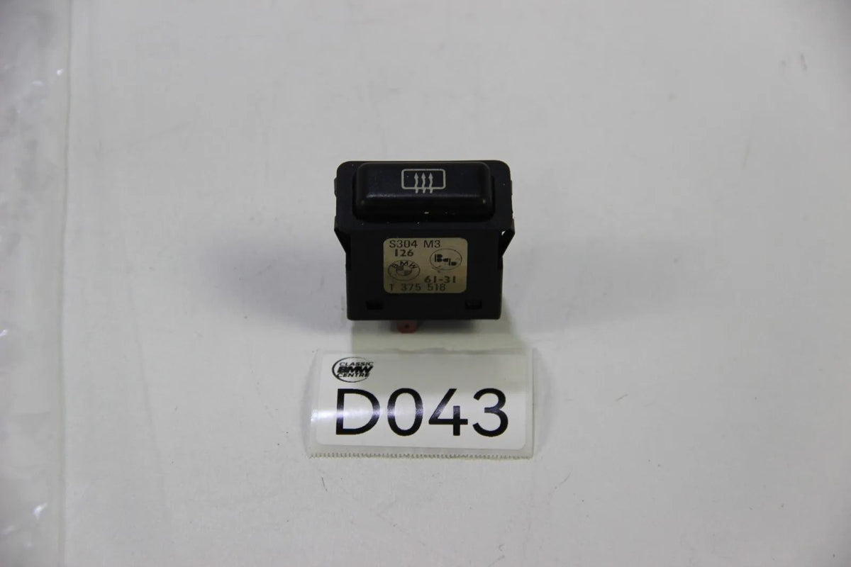 BMW E30 E24 E28 E23 Heckscheibenheizung Schalter elektrisch Heizbar 1375518
